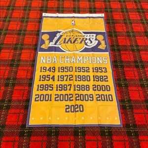 Brand new Los Angeles Lakers banner flag